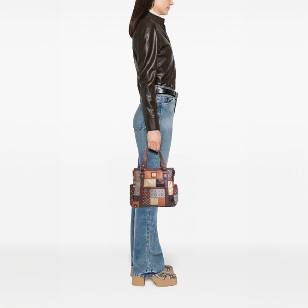 NWOT Jose‎ Hess Patchwork Handbag with Detachable Shoulder Strap
